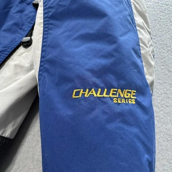 VTG Columbia Challenge Series Men's XL Blue Ski Jacket Hooded 90s Fleece Lined